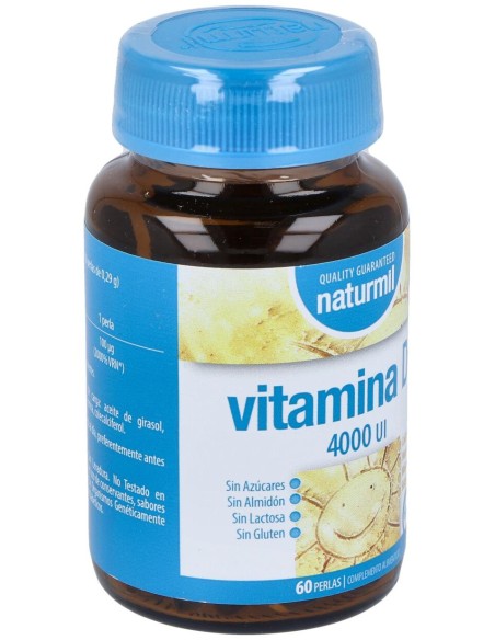 Naturmil Vitamina D3 4000Ui 60 Capsulas