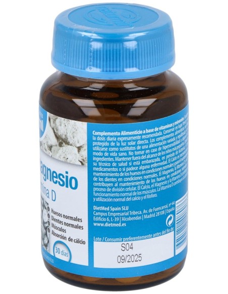 Naturmil Calcio + Magnesio + Zinc + Vitamina D 90 Comprimidos