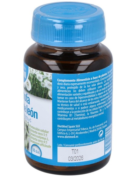 Dietmed Alcachofa Diente León 60Comp