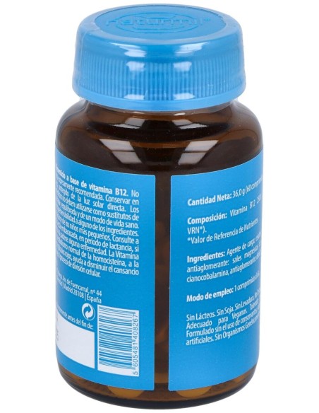 Naturmil Vitamina B12 2500Ug 60 Comprimidos
