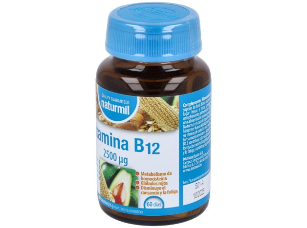 Naturmil Vitamina B12 2500Ug 60 Comprimidos