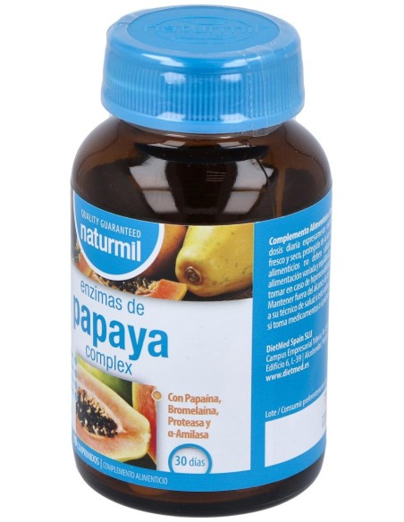 Naturmil Enzimas De Papaya Complex 90Comp