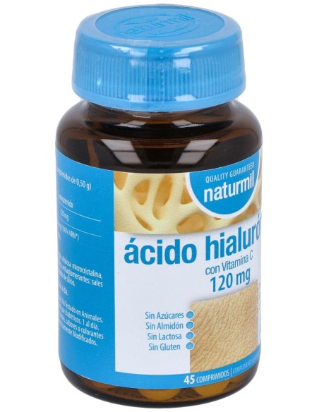 Naturmil Acido Hialuronico 120 Mg Con Vitamina C 45 Comprimidos