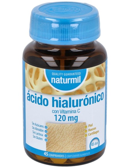 Naturmil Acido Hialuronico 120 Mg Con Vitamina C 45 Comprimidos