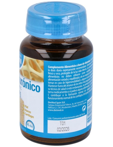 Naturmil Acido Hialuronico 120 Mg Con Vitamina C 45 Comprimidos