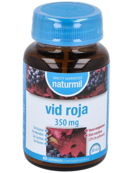 Naturmil Vid Roja 350 Mg 60 Comprimidos
