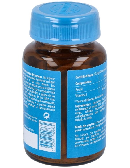 Reishi 600Mg. Con Vitamina C 60Comp.