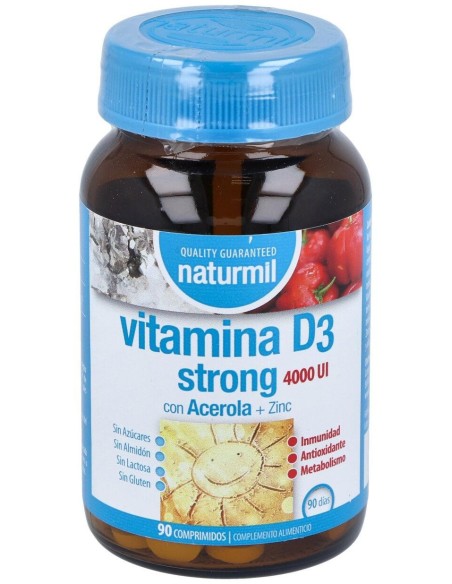 Naturmil Vitamina D3 Strong 90Comp