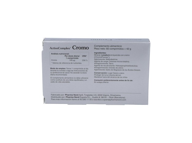 Activecomplex Cromo 100Mcg.60Comp.