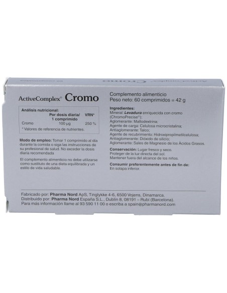Activecomplex Cromo 100Mcg.60Comp.