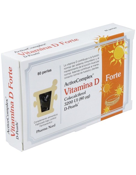 Activecomplex Vitamina D 3200Ui 80 Perlas