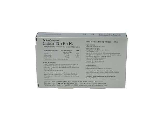 Activecomplex® Calcio+ D3+ K 60Comp