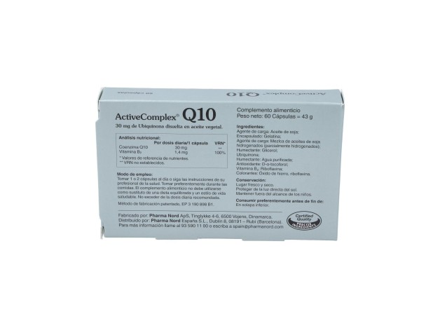 Activecomplex Q10 30Mg. (Quinona) 60Cap.