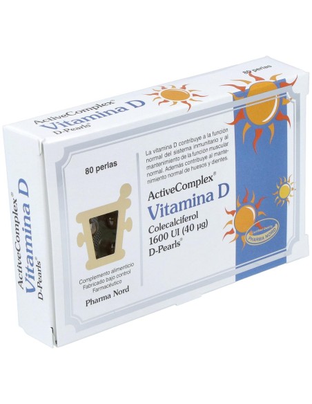 Activecomplex Vit. D 40Mcg. 1600Ui 80Perlas