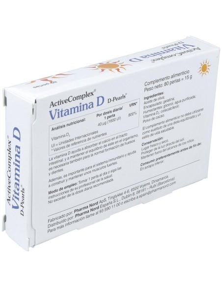 Activecomplex Vit. D 40Mcg. 1600Ui 80Perlas