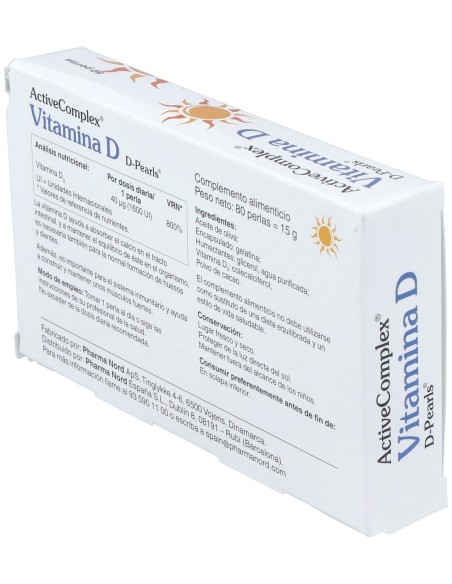 Activecomplex Vit. D 40Mcg. 1600Ui 80Perlas