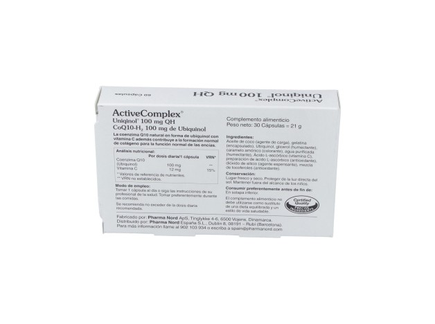Activecomplex® Uniqinol Q10 100Mg 60Cáps