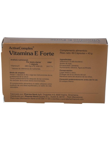 Activecomplex® Vitamina E Forte 60Cáps