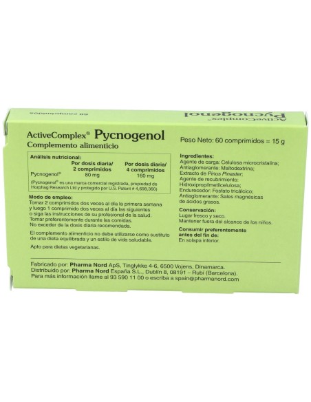 Activecomplex Pycnogenol 60Comp.