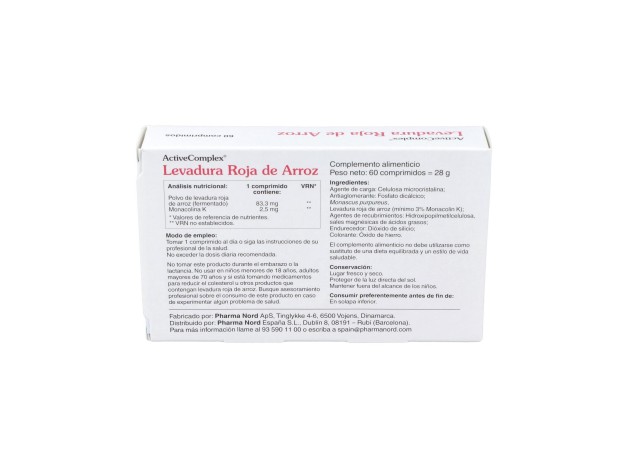 New Activecomplex Levadura Roja De Arroz 60Comp.
