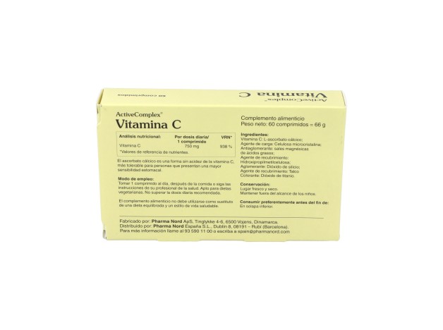 Activecomplex® Vitamina C Ascorbato Cálcico 60Comp