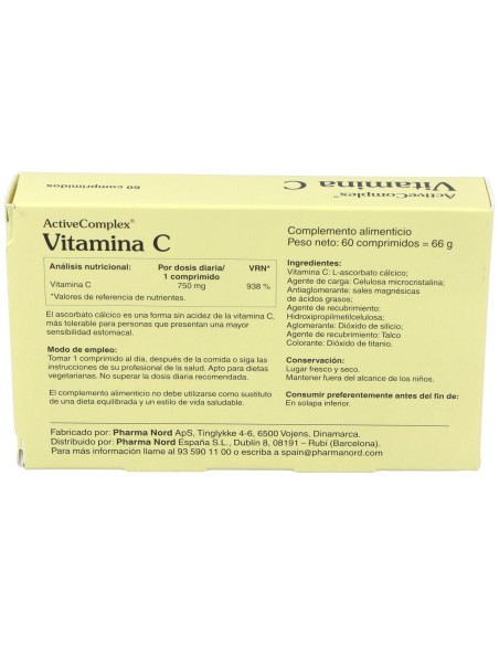 Activecomplex® Vitamina C Ascorbato Cálcico 60Comp