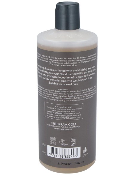 Urtekram Champu Manzanilla  Cabello Rubio 500Ml