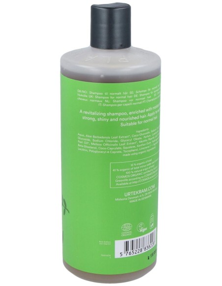 Urtekram Champú De Aloe Vera Para Cabello Normal Bio 500Ml