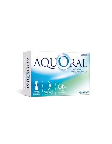 Aquoral Gotas Oftálmico 0,5 ml 20 Uds