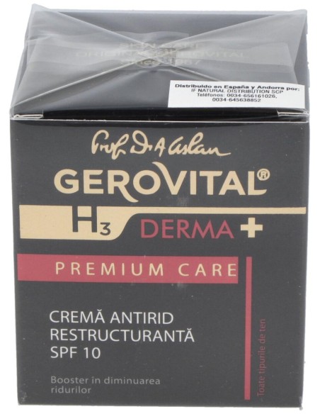 Gerovital H3 Crema Antiarrugas Reestructurante Spf10 50Ml