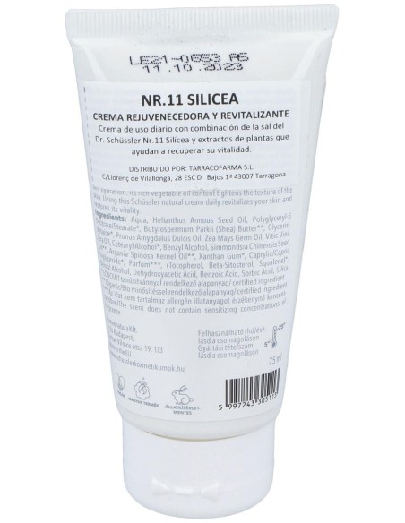 Schussler Natur Nº11 Silicea Crema 75Ml.