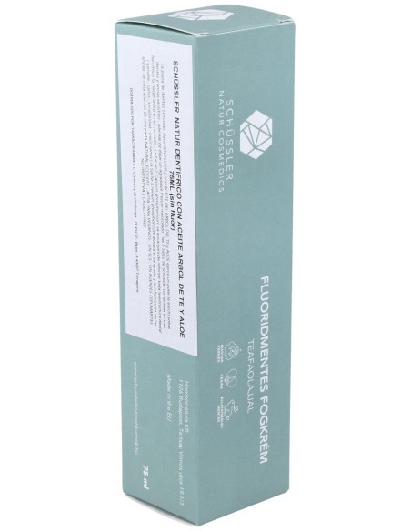Schüssler Natur Dentífrico Con Aceite De Árbol De Té Y Aloe Sin Flúor 75Ml