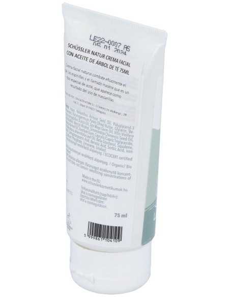 Schüssler Natur Crema Facial Con Aceite De Árbol De Té 75Ml