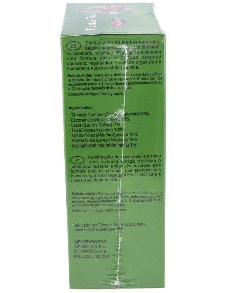 Tibetan Tea Sabor Menta 90Sbrs.