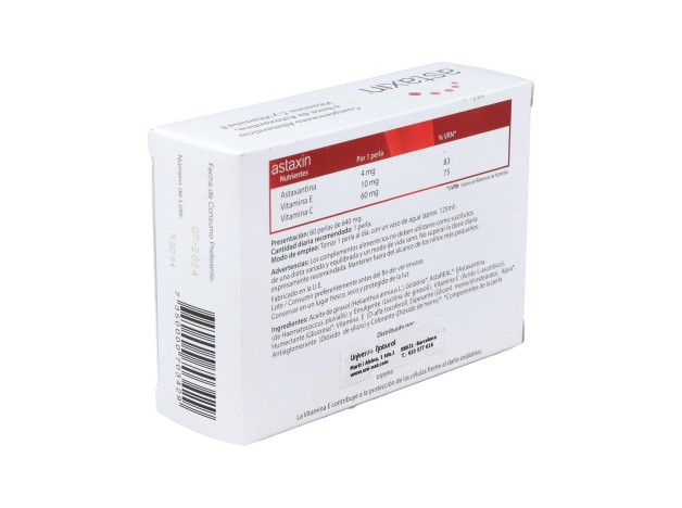 Vbyotics Astaxin 625Mg 60 Perlas