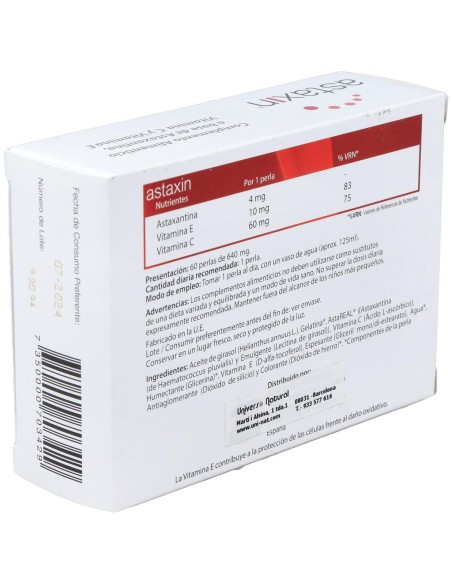 Vbyotics Astaxin 625Mg 60 Perlas