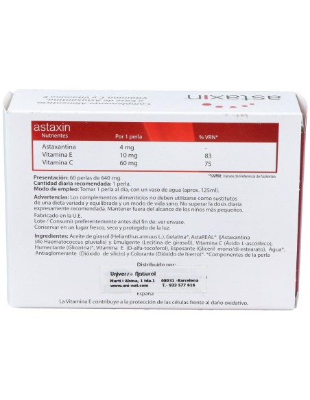 Vbyotics Astaxin 625Mg 60 Perlas