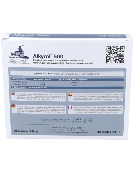 Eurohealth Alkyrol 500Mg 120Caps