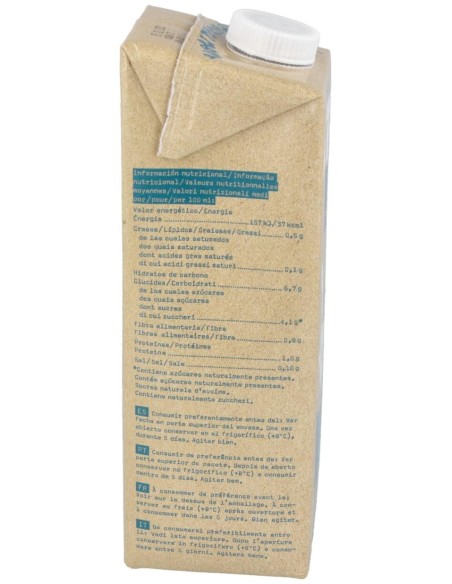 Bebida Vegetal De Avena 1Lt 6Uds. Bio S/A