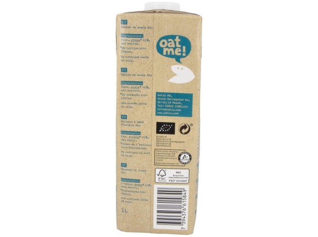 Bebida Vegetal De Avena 1Lt 6Uds. Bio S/A