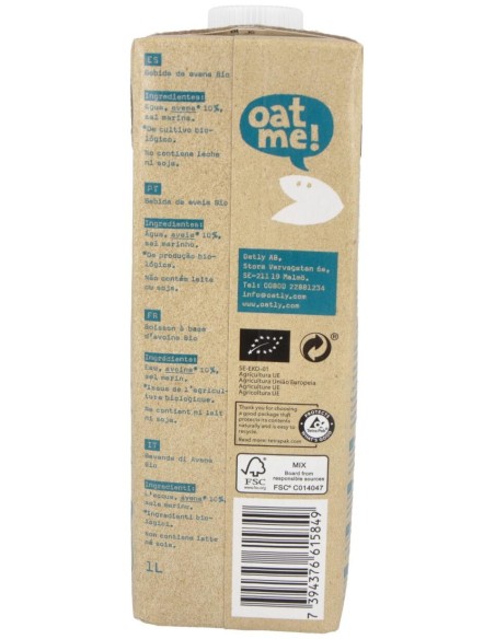 Bebida Vegetal De Avena 1Lt 6Uds. Bio S/A