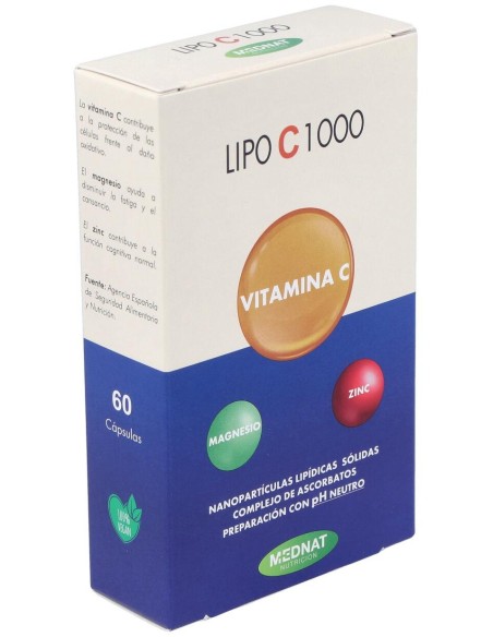 Lipo C 1000 Vitamina C Liposomada 60Cap.