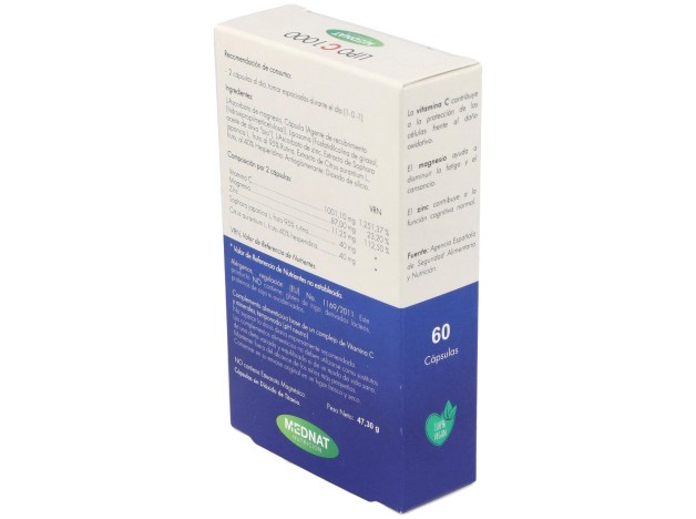 Lipo C 1000 Vitamina C Liposomada 60Cap.