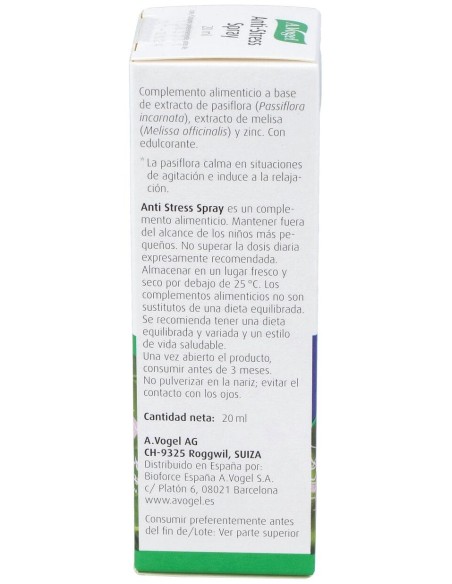 A. Vogel Anti Stress Spray 20Ml