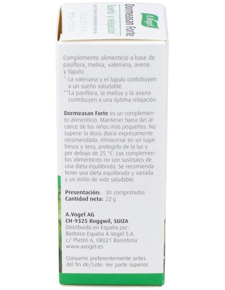 A. Vogel Dormeasan Forte 30Comp