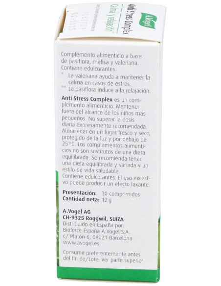A. Vogel Anti Stress Complex 30Comp