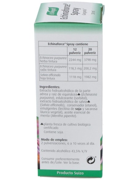A. Vogel Echinaforce Spray Garganta 30Ml