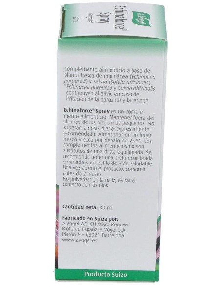 A. Vogel Echinaforce Spray Garganta 30Ml