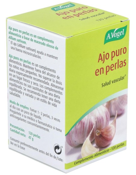 A. Vogel Ajo Puro En Perlas 120Uds