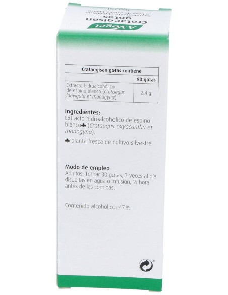 A. Vogel Crataegisan Gotas 100Ml